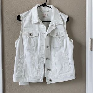 White Denim Vest!